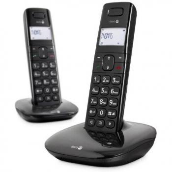 Doro Comfort 1010 Duo Teléfono Inalámbrico DECT para Personas Mayores con Teclas Grandes, Función de Llamada Interna y Compatible con Audífonos [Versión Española y Portuguesa]