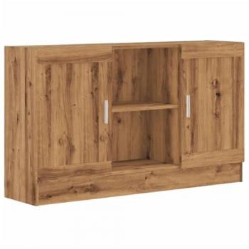 Aparador de madera de ingeniería roble artisan 120x30,5x70 cm