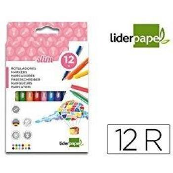 ROTULADOR LIDERPAPEL CAJA 12 COLORES
