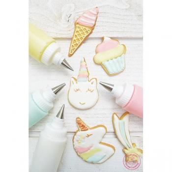 Plantilla para galletas de unicornio rosa Scrapcooking