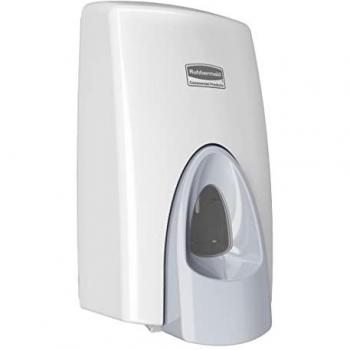 Dispensador manual de jabón en espuma y desinfectante de manos Rubbermaid, color blanco, capacidad 800 ml