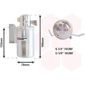 Filtro deshidratante de aire acondicionado VAN WEZEL 5800D166