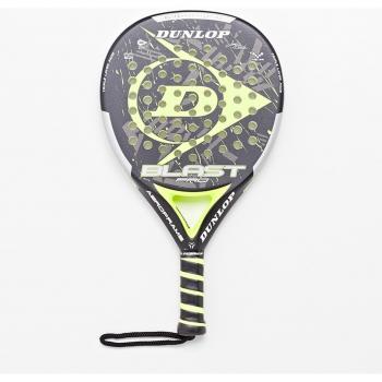 Pala de Pádel Dunlop Blast Pro - Color Negro, Talla Única, Diseño Aerodinámico, Núcleo de Goma EVA, Marco de Fibra de Carbono, Tecnología de Amortiguación, Superficie Textur