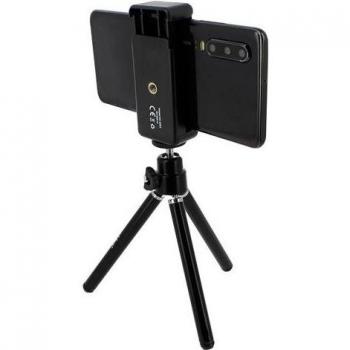 Mini Trípode Rotativo 360º para Smartphone de 51 a 85 mm - Negro HD-3053