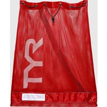 TYR Sport - Bolsa de Malla para natación, 75 l, Equipo Mixto, Color Rojo, tamaño 75L
