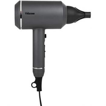 Tristar HD-2326 Secador de Pelo Turbo Compacto, 1600 W, Boquilla Estrecha incluida, Gris
