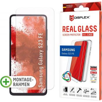 Displex Cristal Templado + Funda Protectora para Samsung Galaxy S23 FE - Resistente a Arañazos, Golpes y Polvo - Aplicación en Seco - Transparente