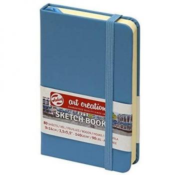 Cuaderno de bocetos azul lago 9 x 14 cm - 80 hojas - 140 g/m² Royal Talens