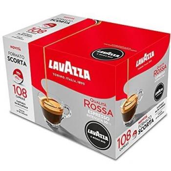Cápsulas de Café Lavazza Qualità Rossa Tueste Medio 108 Piezas A Modo Mio