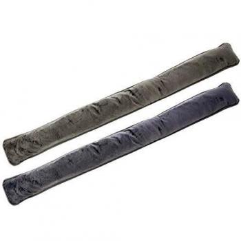 com-four® 2X Cojín para Puertas y Ventanas - Burlete Aislante - Protección contra Corrientes de Aire y Ruido - Cortavientos de Microfibra - 85 x 9 cm