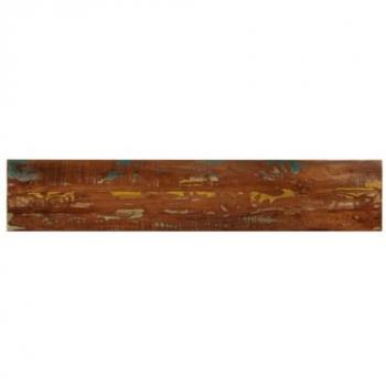 Tablero mesa rectangular madera maciza reciclada 140x40x2,5 cm Marrón