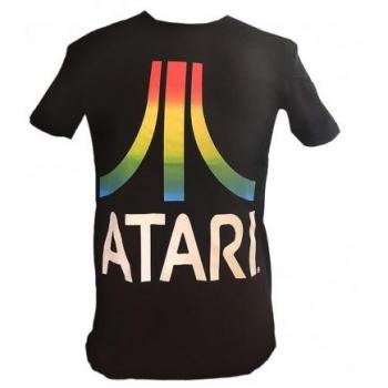 Camiseta Negra Atari Arco Iris Talla S