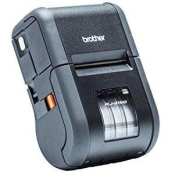Brother RJ-2150 Rugged Mobile Label/Receipt Printer with WiFi, Bluetooth and LCD Display, Direct Thermal Technology, 203 x 203 DPI Resolution