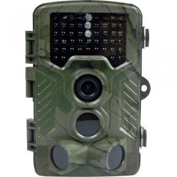 Cámara de caza Berger & Schröter Wifi 4K Full HD 20MP con LEDs negros, grabación de audio, Wi-Fi y función de time-lapse en color verde camuflaje