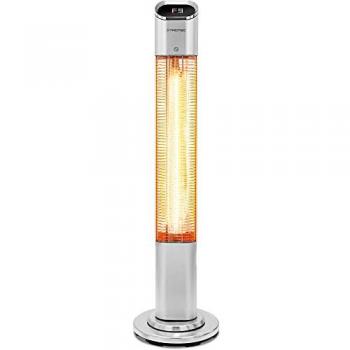 Calefactor de Patio Radiante Infrarrojo Trotec IRS 2050 E, 2000W, 9 Ajustes de Calor, Oscilación de 45°, Temporizador de 24 Horas, IP25