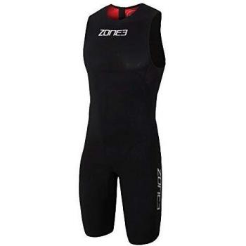 ZONE3 Bañador sin Mangas para Hombre Streamline, Hombre, SS18MSTL101/XS, Negro/Rojo, XS