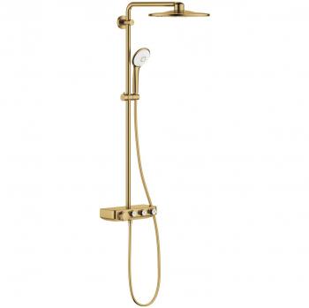 Sistema de Ducha Grohe Euphoria SmartControl 310 Duo con Termostato, Acabado Cool Sunrise Cepillado (26507GN0)