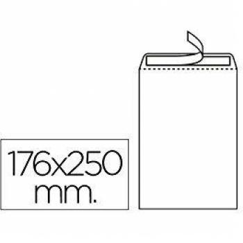 Liderpapel Sobre Bolsa N.15 Blanco B5 176X250 Mm Tira De Silicona Caja De 500 Unidades