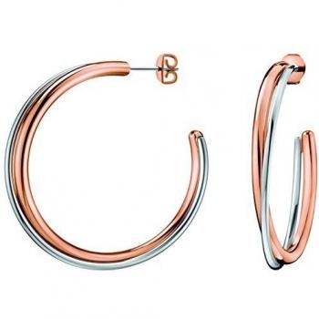 Calvin Klein Pendientes de aro Mujer chapado en oro - KJ8XPE200100