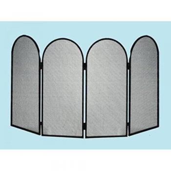 Parascintille Libro 4 Ante de Hierro Forjado para Chimenea - 95x50 cm