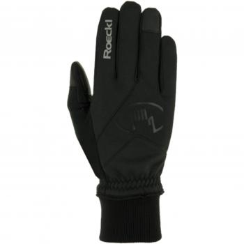 Roeckl Rieden Guantes de Invierno para Bicicleta Negros Largos, tamaño:9.5