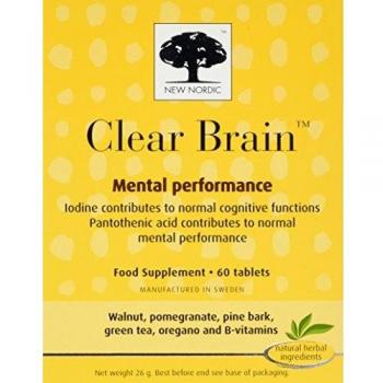 New Nordic Clear Brain 60 Tablets, 40 g