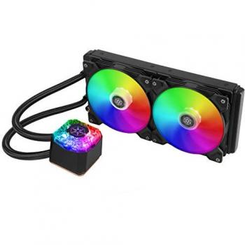Silverstone IceGem 280 ARGB AIO Liquid CPU Cooler with Dual 140mm PWM Fans