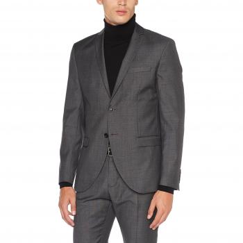 SELECTED HOMME Shdone-mylobiga4 Grey Blazer Noos, Chaqueta de Traje para Hombre, Gris