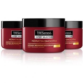TRESemmé - Liso Keratina - Mascarilla para cabello rebelde - 3 unidades de 300 ml