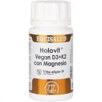 Holovit Vegan D3+K2 con Magnesio - 50 cápsulas