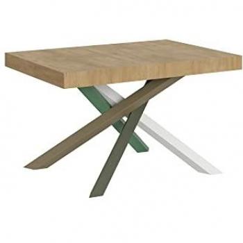 Mesa extensible Volantis 90x130/234 cm Roble Natural Estructura Multicolor 4/A