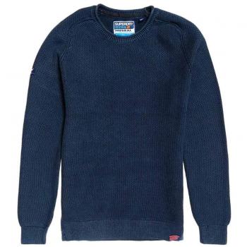 Superdry Jersey Garment Textured Marino Hombre L Marino