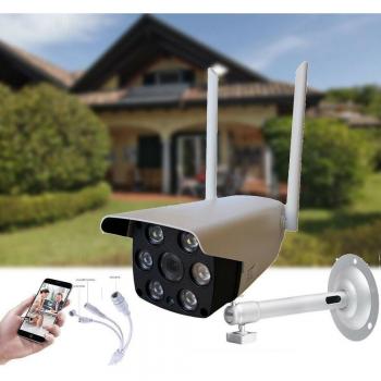 Cámara IP P2P Inalámbrica con 6 LED Infrarrojos, Lente de 4mm y Resolución de 3MPX con Función de Voz y Soporte para TF - Modelo JS926RP