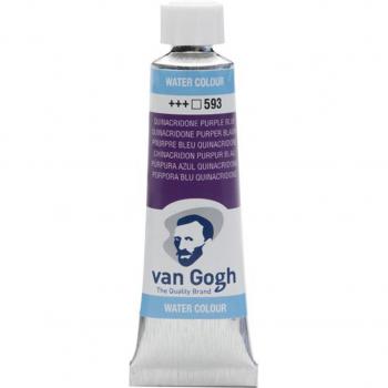 Tubo de pintura de acuarela Van Gogh 10 ml color azul púrpura Quinacridona