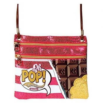 Bolso Bandolera Mini Horizontal Oh My Pop! Chocolat Multicolor, Rosa