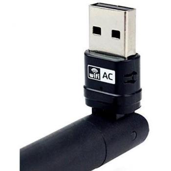 Laptone Advance Wireless USB Adapter N600 Dual band with 5dBi External Antennas Ultra-fast with 802.11ac 433Mbps+150Mbps For gaming and live streaming, [Importado de Reino Unido]