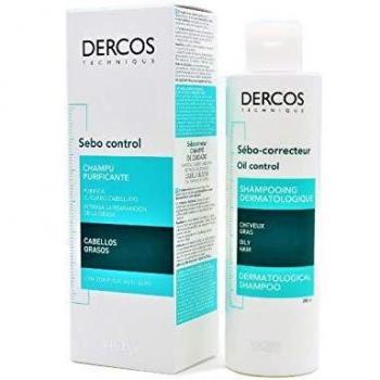 Vichy Dercos Oily Hair Sebum Control Shampoo 200ml