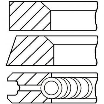 Kit de aros de pistón GOETZE ENGINE 08-117907-00