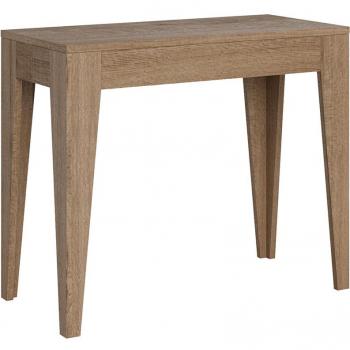 Consola extensible 90x42/302 cm efecto madera roble natural Isolate Oak Nature