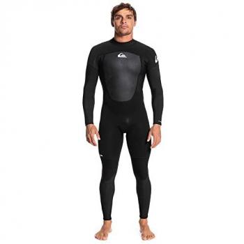 Quiksilver Traje Neopreno Manga Larga 3/2 Mm Prologue con Cremallera Trasera, Color Negro y Blanco, Talla L
