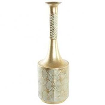 Jarrón DKD Home Decor Dorado Metal Árabe 20 x 20 x 63 cm