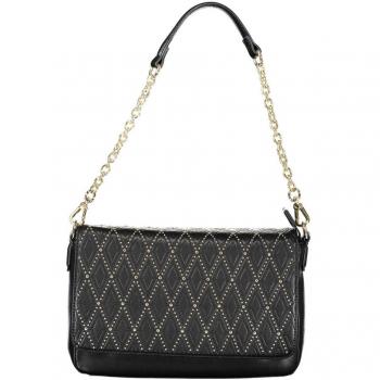 Valentino by Mario Valentino Black Polyethylene Handbag with Chain Strap, Shoulder Bag for Women, ONE SIZE