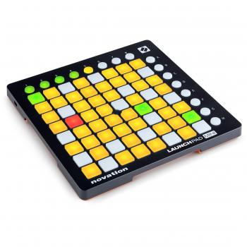 Novation Launchpad Mini MK2 - Compact MIDI grid controller, 64 RGB pads, USB-powered, designed for Ableton Live, lightweight and portable, includes software bundle with Ableton Live Lite and Novation's Launchpad app