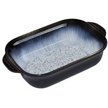 Denby Halo Small Rectangular Oven Dish, Stoneware, Blue