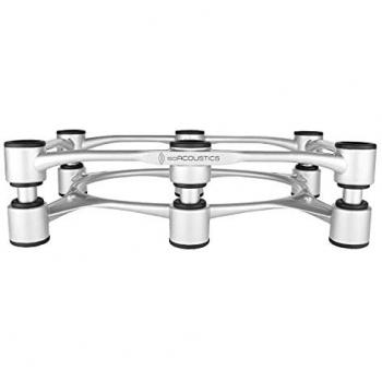 IsoAcoustics Aperta 300 Silver Studio Monitor and Speaker Stand Pair