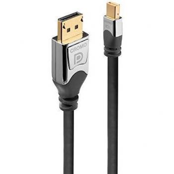 Lindy 36310 - Cable Mini DisplayPort a DisplayPort, 0.5 Metros, Color Gris