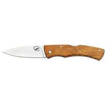 Navaja Salamandra 130041 con Cachas Tejo Inglés, Hoja de Acero 1.4116 de 8,2 cm, 20 cm de Largo, 100 Gramos + Pañuelo Desenfunda