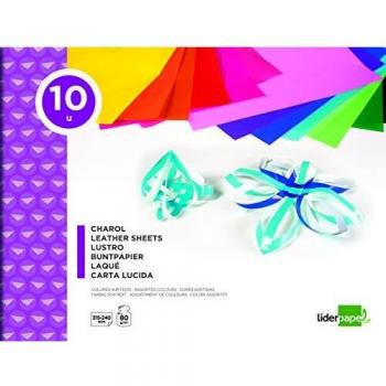 Liderpapel TM 05 00759 - Bloc trabajos manuales, colores surtidos, 1 pack de 10 unidades