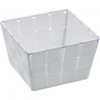 Cesta de ordenación Adria blanca 14 x 14 x 9 cm