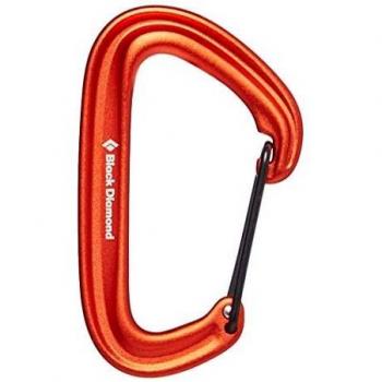 Black Diamond LiteWire Green Carabiner - Lightweight, One Size